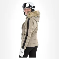 Luhta, Kaavi Veste De Ski Femmes Beige -ColourWear Soldes luhta kaavi aa jas gevoerd dames beige 22luhta124v2 BI 03