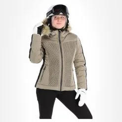 Luhta, Kaavi Veste De Ski Femmes Beige -ColourWear Soldes luhta kaavi aa jas gevoerd dames beige 22luhta124v2 BI 04