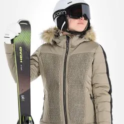 Luhta, Kaavi Veste De Ski Femmes Beige -ColourWear Soldes luhta kaavi aa jas gevoerd dames beige 22luhta124v2 BI 05