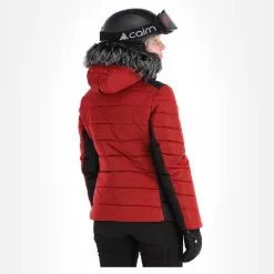 Luhta, Katinen Veste De Ski Femmes Cranberry Rouge -ColourWear Soldes luhta katinen aa jas gevoerd dames cranberry rood 22luhta126v1 BI 03