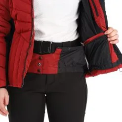Luhta, Katinen Veste De Ski Femmes Cranberry Rouge -ColourWear Soldes luhta katinen aa jas gevoerd dames cranberry rood 22luhta126v1 BI 08