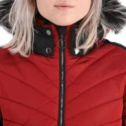 Luhta, Katinen Veste De Ski Femmes Cranberry Rouge -ColourWear Soldes luhta katinen aa jas gevoerd dames cranberry rood 22luhta126v1 BI 10
