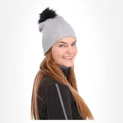 Luhta, Nahkurila Knit Bonnet Gris -ColourWear Soldes luhta nahkurila knit muts grijs ha29luhw50a 03.3681