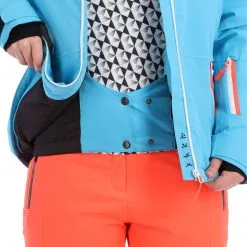 Maier Sports, Coral Flash Veste De Ski Femmes Cyan Bleu -ColourWear Soldes maier sports coral flash ski jas dames cyan blauw AA20mai020a BI 07