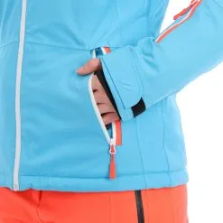 Maier Sports, Coral Flash Veste De Ski Femmes Cyan Bleu -ColourWear Soldes maier sports coral flash ski jas dames cyan blauw AA20mai020a BI 09