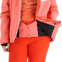 Maier Sports, Rendlspitze Veste De Ski Femmes Coral Rouge -ColourWear Soldes maier sports rendlspitze aa jas gevoerd dames coral rood 22maier108v1 BI 07