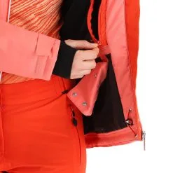 Maier Sports, Rendlspitze Veste De Ski Femmes Coral Rouge -ColourWear Soldes maier sports rendlspitze aa jas gevoerd dames coral rood 22maier108v1 BI 08