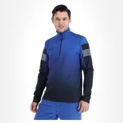 Maier Sports, Yakori Pull De Ski Hommes Print Bleu -ColourWear Soldes maier sports yakori ga ski pully heren print blauw 22maier106v1 BI 04