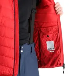 Napapijri, Aerons S 2 Doudoune Hommes Tango Rouge -ColourWear Soldes napapijri aerons s 2 aa jas gevoerd heren tango rood AA11nap101d BI 08