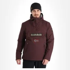 Napapijri, Rainforest Pocket 2 (2022/2023) Anorak D'hiver Hommes Burgundy Fudge Violet