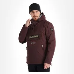 Napapijri, Rainforest Pocket 2 (2022/2023) Anorak D'hiver Hommes Burgundy Fudge Violet -ColourWear Soldes napapijri rainforest pocket 2 af anorak heren burgundy fudge 22napap112v2 BI 04