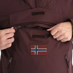 Napapijri, Rainforest Pocket 2 (2022/2023) Anorak D'hiver Hommes Burgundy Fudge Violet -ColourWear Soldes napapijri rainforest pocket 2 af anorak heren burgundy fudge 22napap112v2 BI 09