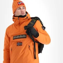 Napapijri, Rainforest Pocket 2 (2022/2023) Anorak D'hiver Hommes Butternut Orange -ColourWear Soldes napapijri rainforest pocket 2 af anorak heren butternut oranje 22napap112v4 BI 05