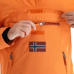 Napapijri, Rainforest Pocket 2 (2022/2023) Anorak D'hiver Hommes Butternut Orange -ColourWear Soldes napapijri rainforest pocket 2 af anorak heren butternut oranje 22napap112v4 BI 09