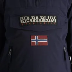 Napapijri, Rainforest Pocket 2 (2022/2023) Anorak D'hiver Hommes Marine Bleu -ColourWear Soldes napapijri rainforest pocket 2 af anorak heren marine blauw 22napap112v5 BI 08