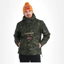 Napapijri, Rainforest Pocket Prt 2 (2022/2023) Anorak D'hiver Hommes Camo Vert