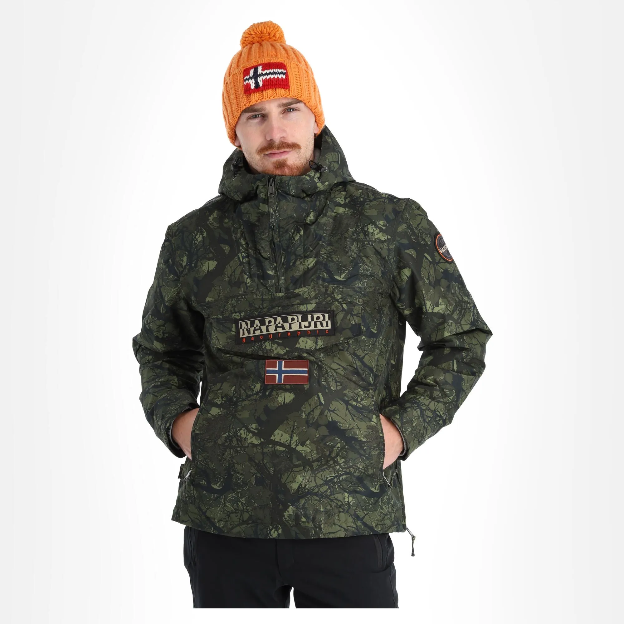 Napapijri, Rainforest Pocket Prt 2 (2022/2023) Anorak D'hiver Hommes Camo Vert 3 Napapijri, Rainforest Pocket Prt 2 (2022/2023) Anorak D'hiver Hommes Camo Vert