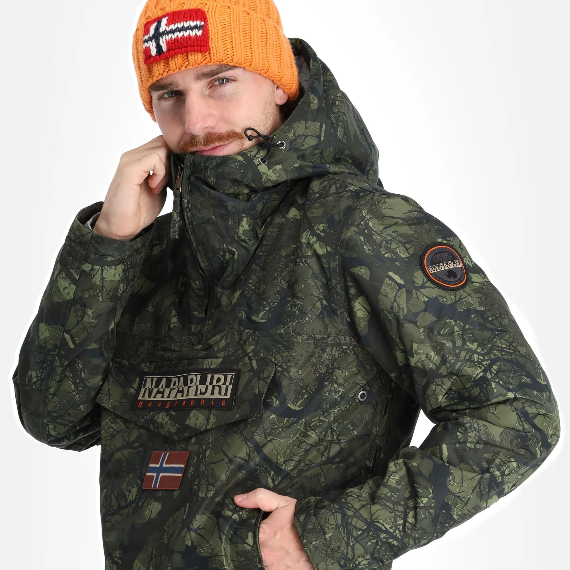 Napapijri, Rainforest Pocket Prt 2 (2022/2023) Anorak D'hiver Hommes Camo Vert 6 Napapijri, Rainforest Pocket Prt 2 (2022/2023) Anorak D'hiver Hommes Camo Vert – Image 4