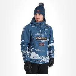 Napapijri, Rainforest Pocket Prt 2 (2022/2023) Anorak D'hiver Hommes Mount Bleu