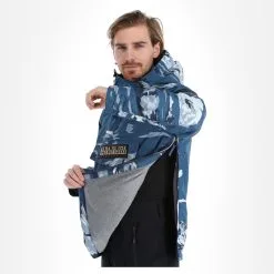 Napapijri, Rainforest Pocket Prt 2 (2022/2023) Anorak D'hiver Hommes Mount Bleu -ColourWear Soldes napapijri rainforest pocket prt 2 2022 2023 af anorak heren mount 22napap113v3 BI 06