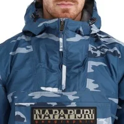 Napapijri, Rainforest Pocket Prt 2 (2022/2023) Anorak D'hiver Hommes Mount Bleu -ColourWear Soldes napapijri rainforest pocket prt 2 2022 2023 af anorak heren mount 22napap113v3 BI 08