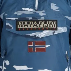 Napapijri, Rainforest Pocket Prt 2 (2022/2023) Anorak D'hiver Hommes Mount Bleu -ColourWear Soldes napapijri rainforest pocket prt 2 2022 2023 af anorak heren mount 22napap113v3 BI 09