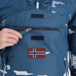 Napapijri, Rainforest Pocket Prt 2 (2022/2023) Anorak D'hiver Hommes Mount Bleu -ColourWear Soldes napapijri rainforest pocket prt 2 2022 2023 af anorak heren mount 22napap113v3 BI 10