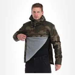 Napapijri, Rainforest Pocket Prt 2 (2022/2023) Anorak D'hiver Hommes Fantasy Camo Brun, Vert -ColourWear Soldes napapijri rainforest pocket prt 2 af anorak heren fantasy camo 22napap113v2 BI 06