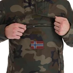 Napapijri, Rainforest Pocket Prt 2 (2022/2023) Anorak D'hiver Hommes Fantasy Camo Brun, Vert -ColourWear Soldes napapijri rainforest pocket prt 2 af anorak heren fantasy camo 22napap113v2 BI 08