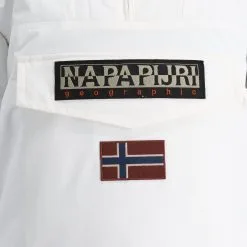 Napapijri, Rainforest Winter 3 (2022/2023) Anorak D'hiver Hommes Bright Blanc -ColourWear Soldes napapijri rainforest winter 3 af anorak heren bright wit 22napap111v8 BI 07