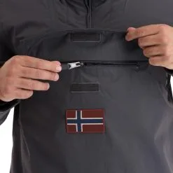 Napapijri, Rainforest Winter 3 (2022/2023) Anorak D'hiver Hommes Dark Solid Gris -ColourWear Soldes napapijri rainforest winter 3 af anorak heren dark solid grijs 22napap111v1 BI 09