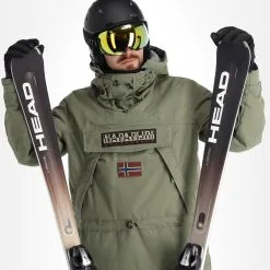 Napapijri, Skidoo 4 (2022/2023) Anorak D'hiver Hommes Lichen Vert -ColourWear Soldes napapijri skidoo 4 2022 2023 af anorak heren lichen groen 22napap114v3 BI 05