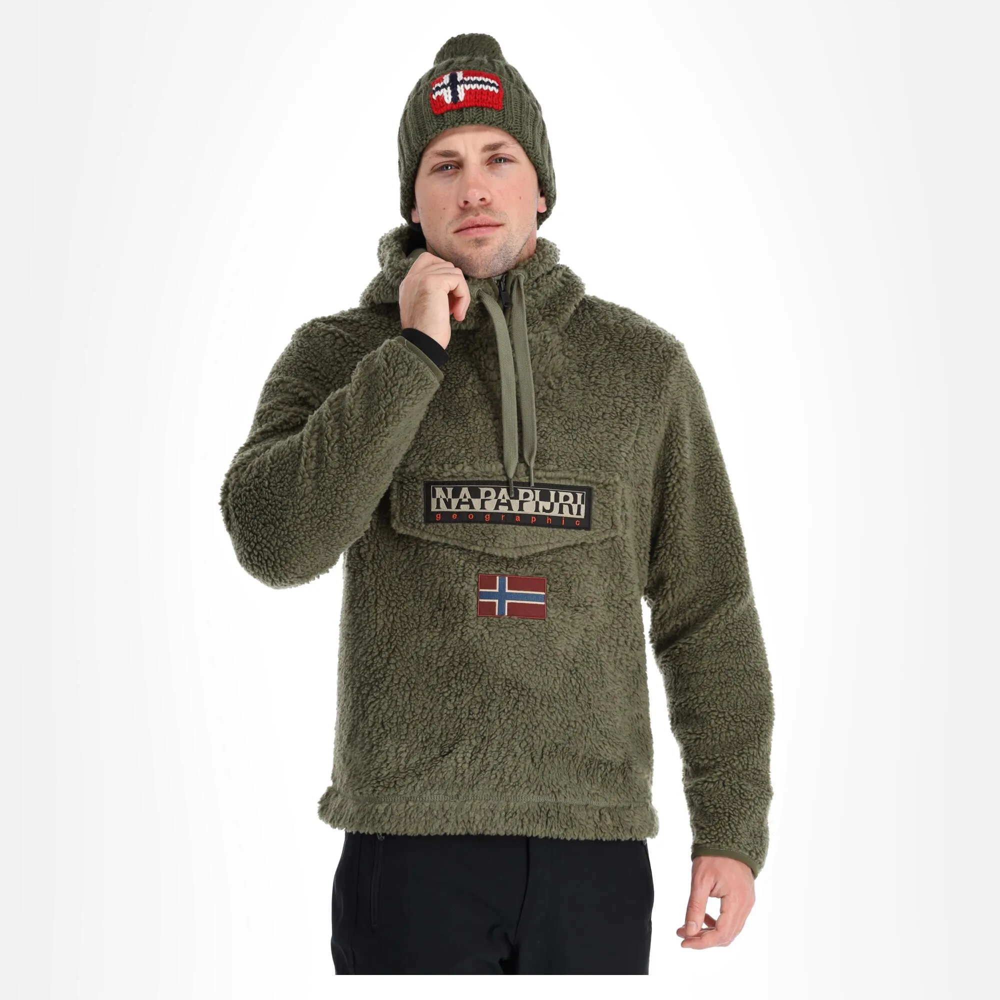 Napapijri, T-Burgee Hzh (2022/2023) Pull Hommes Lichen Vert 5 Napapijri, T-Burgee Hzh (2022/2023) Pull Hommes Lichen Vert – Image 3