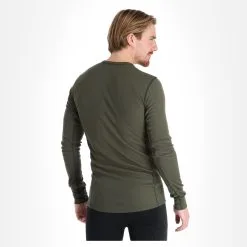 Odlo, Active Warm 2 Pack Chemise Thermo Hommes Climbing Ivy Noir, Vert -ColourWear Soldes odlo active warm 2 pack fa thermoshirt heren climbing ivy groen 22odlox130v2 BI 06