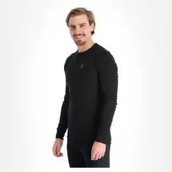 Odlo, Active Warm 2 Pack Chemise Thermo Hommes Climbing Ivy Noir, Vert -ColourWear Soldes odlo active warm 2 pack fa thermoshirt heren climbing ivy groen 22odlox130v2 BI 07