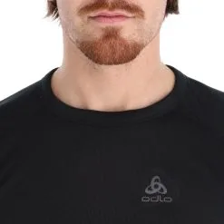 Odlo, Active Warm 2 Pack Chemise Thermo Hommes Climbing Ivy Noir, Vert -ColourWear Soldes odlo active warm 2 pack fa thermoshirt heren climbing ivy groen 22odlox130v2 BI 09