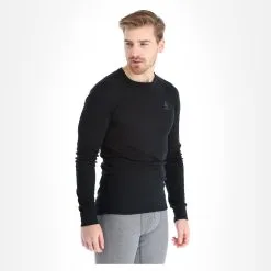 Odlo, Active Warm 2 Pack Chemise Thermo 2-pack Hommes Diving Bleu, Noir -ColourWear Soldes odlo active warm 2 pack fa thermoshirt heren diving navy blauw FA11odl118b BI 08