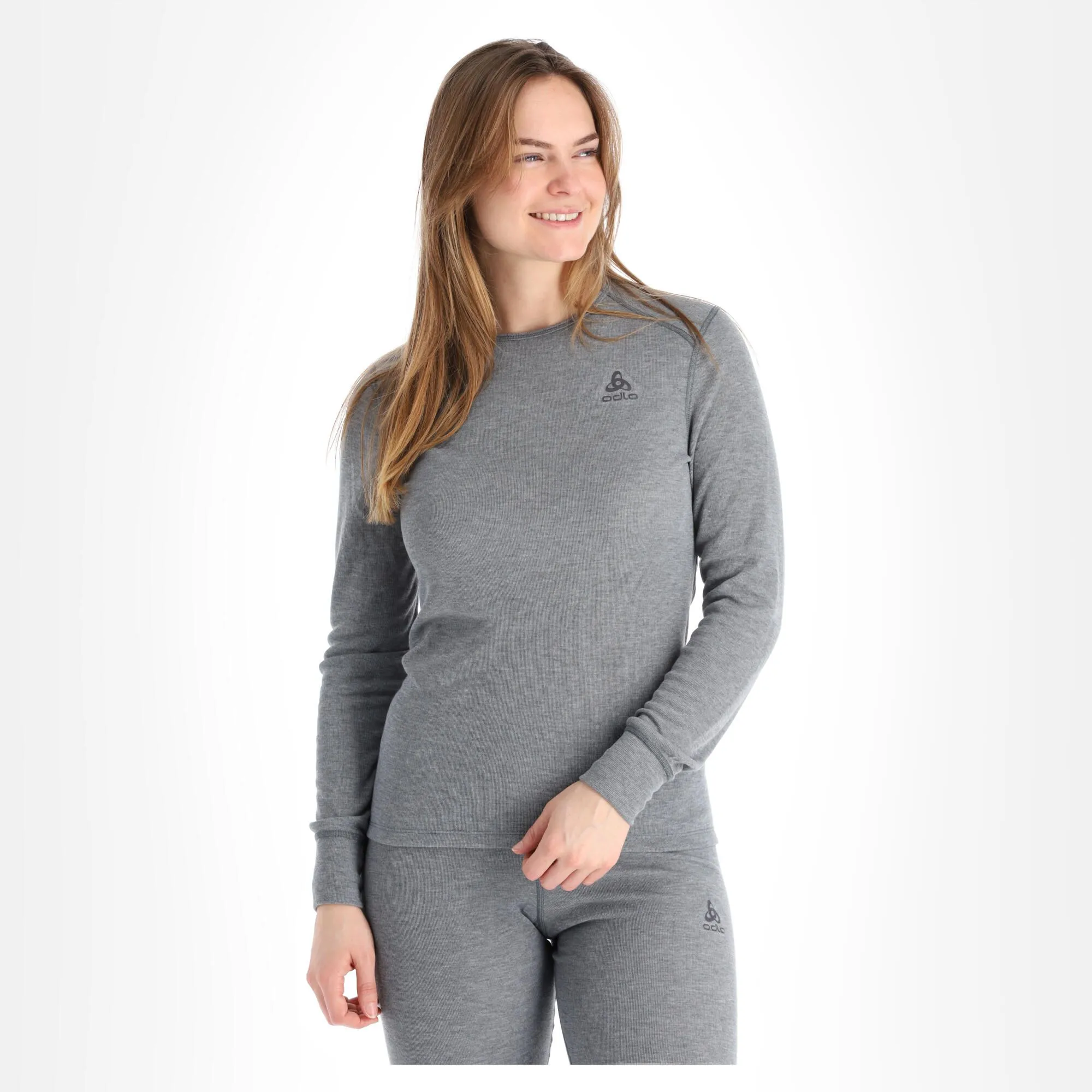 Odlo, Active Warm Eco Chemise Thermo Femmes Steel Gris 4 Odlo, Active Warm Eco Chemise Thermo Femmes Steel Gris – Image 2
