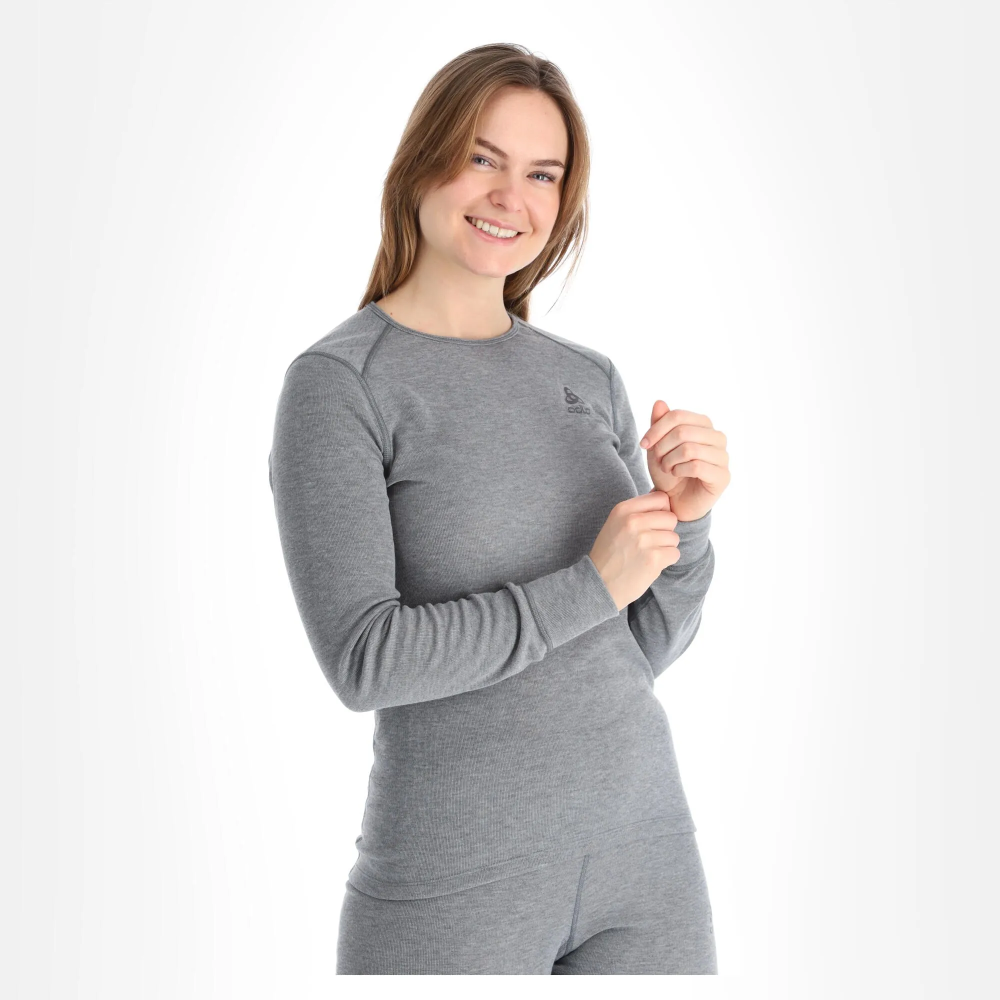 Odlo, Active Warm Eco Chemise Thermo Femmes Steel Gris 6 Odlo, Active Warm Eco Chemise Thermo Femmes Steel Gris – Image 4