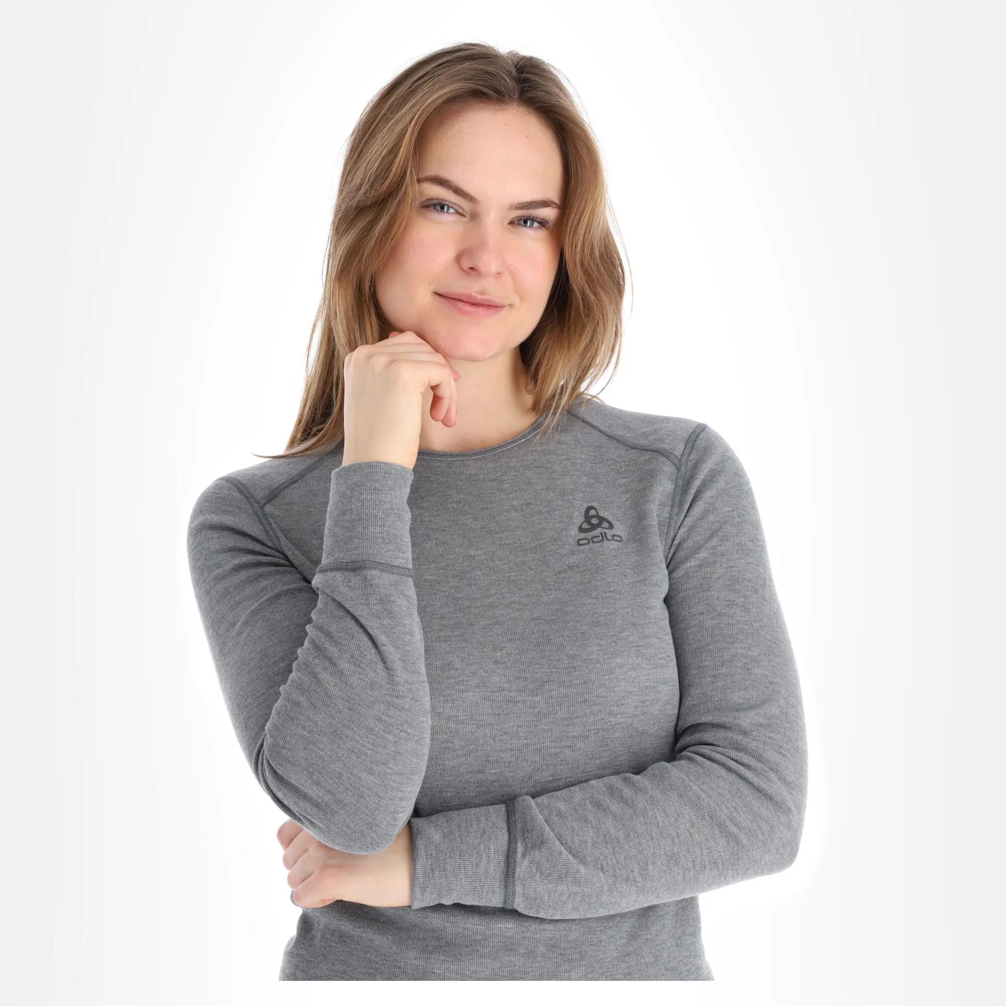 Odlo, Active Warm Eco Chemise Thermo Femmes Steel Gris 7 Odlo, Active Warm Eco Chemise Thermo Femmes Steel Gris – Image 5