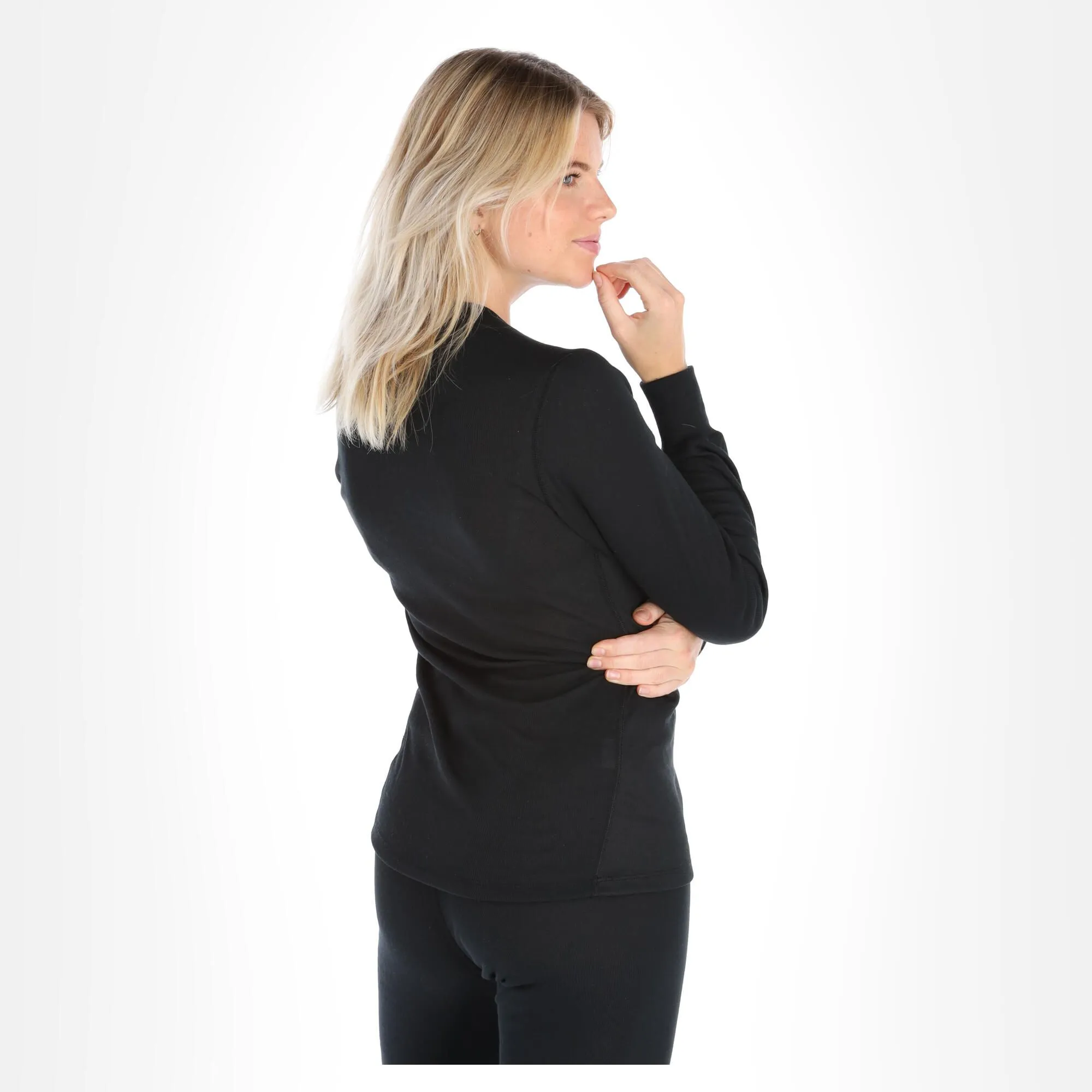 Odlo, Active Warm Eco Chemise Thermo Femmes Noir 5 Odlo, Active Warm Eco Chemise Thermo Femmes Noir – Image 3