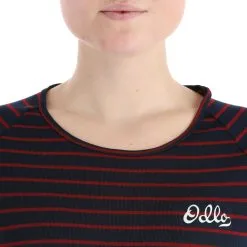 Odlo, Active Warm Originals Eco Chemise Thermo Femmes Dark Sapphire, Sundried Tomato Bleu, Rouge 11 Odlo, Active Warm Originals Eco Chemise Thermo Femmes Dark Sapphire, Sundried Tomato Bleu, Rouge -ColourWear Soldes odlo active warm originals eco fa thermoshirt dames dark sapphire 22odlox117v1 BI 05