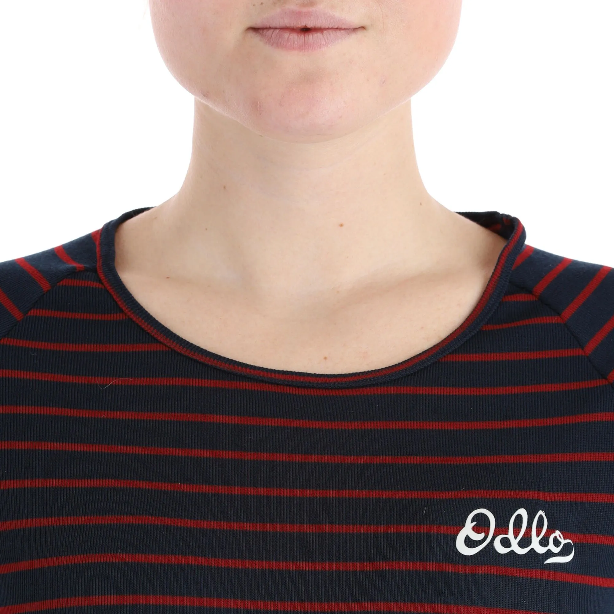 Odlo, Active Warm Originals Eco Chemise Thermo Femmes Dark Sapphire, Sundried Tomato Bleu, Rouge 6 Odlo, Active Warm Originals Eco Chemise Thermo Femmes Dark Sapphire, Sundried Tomato Bleu, Rouge – Image 4