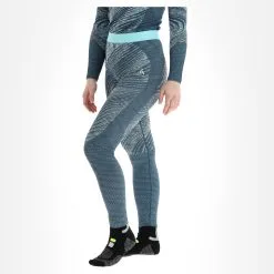 Odlo, Blackcomb Eco Pantalon Thermique Femmes Teal, Space Dye Bleu
