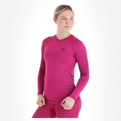 Odlo, Performance Warm Eco Chemise Thermo Femmes Festival Fuchsia Noir, Rose
