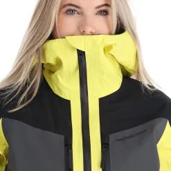 Peak Performance, Gravity Jacket Veste De Ski à Coque Dure Loose Fit Femmes Citrine Jaune -ColourWear Soldes peak performance gravity jacket ab hardshell jas loose fit dames AA21pea110b BI 07