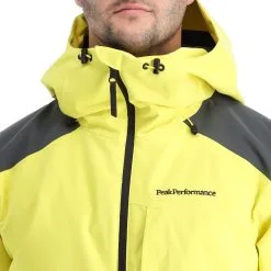 Peak Performance, Pact Jacket Veste De Ski Hommes Citrine Jaune -ColourWear Soldes peak performance pact jacket aa jas gevoerd heren citrine geel AA11pea109c BI 07
