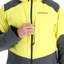 Peak Performance, Pact Jacket Veste De Ski Hommes Citrine Jaune -ColourWear Soldes peak performance pact jacket aa jas gevoerd heren citrine geel AA11pea109c BI 08