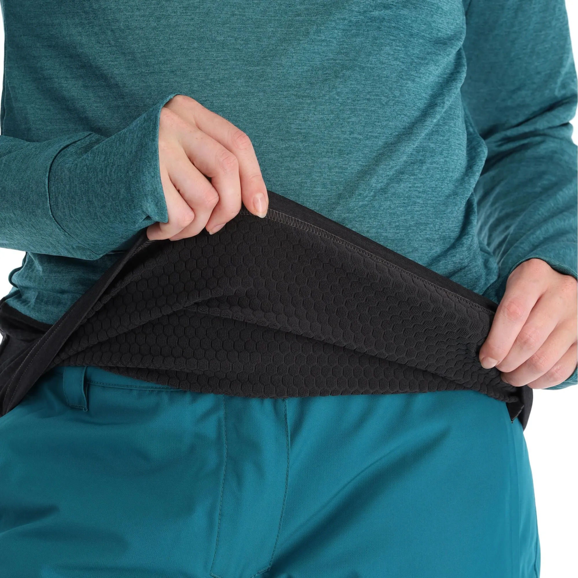 Picture, Blossom Grid Fleece Pull Femmes Dark Sea Bleu 8 Picture, Blossom Grid Fleece Pull Femmes Dark Sea Bleu – Image 6