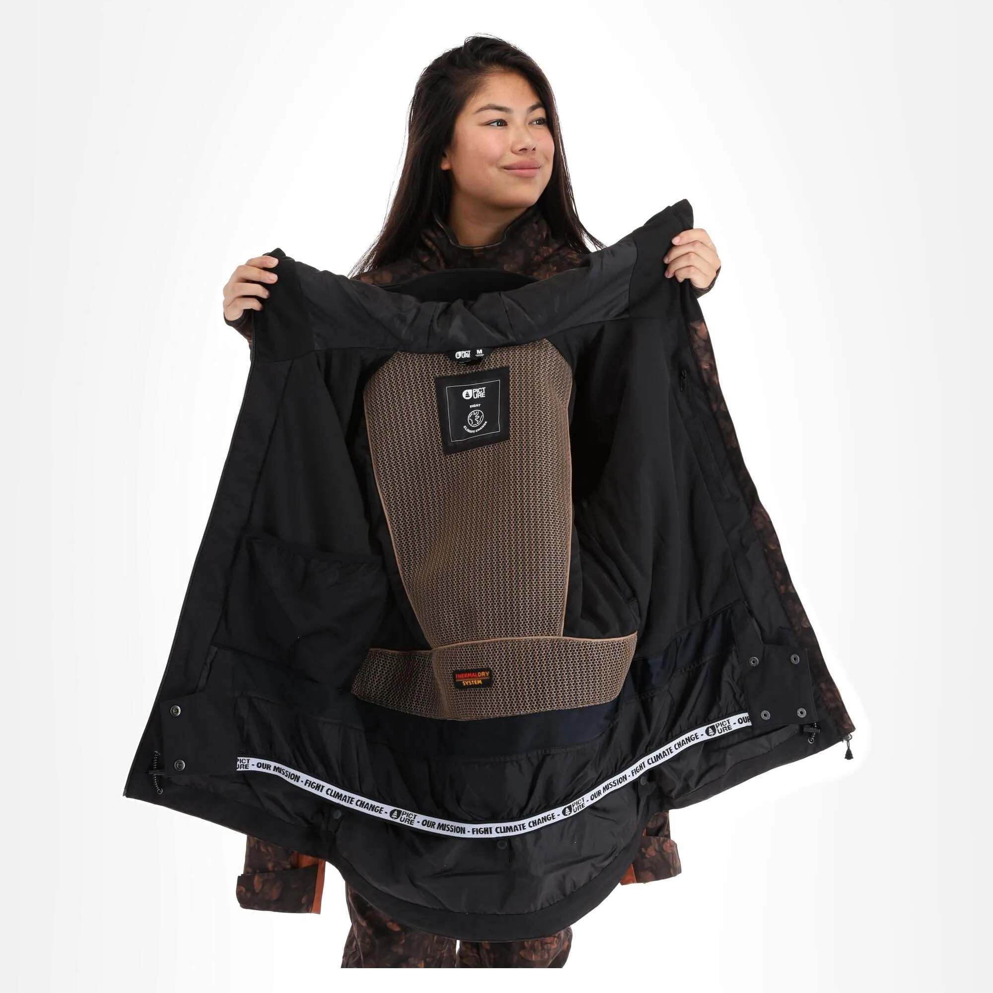 Picture, Exa Jkt Veste De Ski Femmes Iberis Print Brun 7 Picture, Exa Jkt Veste De Ski Femmes Iberis Print Brun – Image 5